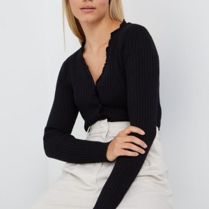 Vero Moda cardigan femei, culoarea negru, light