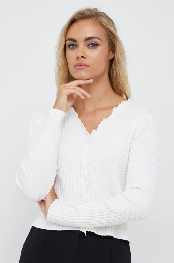 AW22-SWD05Y_00X_F1.jpg Vero Moda cardigan femei, culoarea alb, light