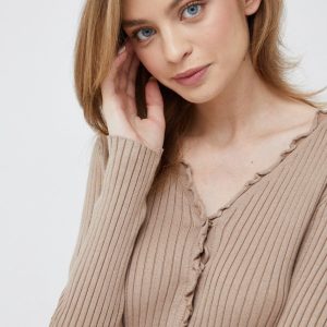 AW22-SWD05Z_80X_F1.jpg Vero Moda cardigan femei, culoarea bej, light