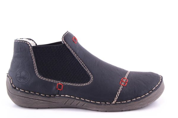 GHETE DAMA RIEKER PIELE NATURALA RIEK 52590 /N -