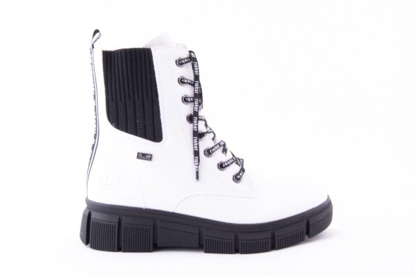 GHETE DAMA PIELE ECOLOGICA RIEKER GHETE DAMA RIEKER RIEK X3414 /ALB -