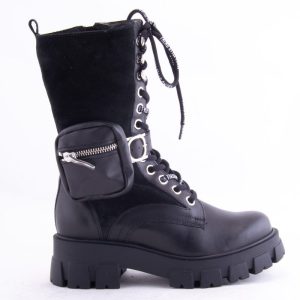 GHETE DAMA RAIMONDO PIELE NATURALA LEOF 340 /NEGRU -