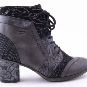 GHETE DAMA PIELE NATURALA REMONTE RIEK D5470 /GRI -