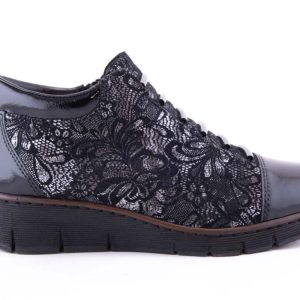 GHETE DAMA RIEKER PIELE NATURALA RIEK 53778 /N -