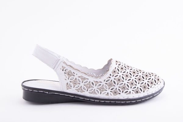 PANTOFI DAMA CLAUDIO CASINI PIELE NATURALA DE VITEL PANTOFI DAMA PIELE NATURALA DE VITEL CLAUDIO CASINI CART 1008-L /ALB -