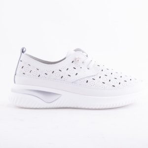 PANTOFI DAMA ETORE PIELE NATURALA BELL A096 /ALB -