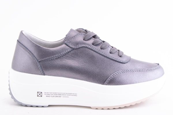 PANTOFI DAMA PIELE NATURALA ANGY ANGE AW376 /GRI -