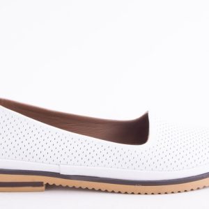 PANTOFI DAMA PIELE NATURALA DE VITEL CLAUDIO CASINI CART 1083 /ALB -