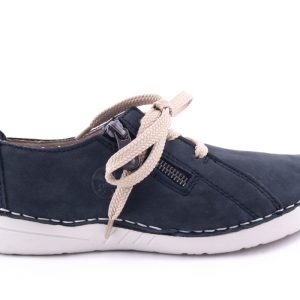 PANTOFI DAMA RIEKER PIELE NATURALA NABUK RIEK 52511 /ABS -