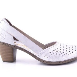 PANTOFI DAMA RIEKER PIELE NATURALA RIEK 40987 /AG -