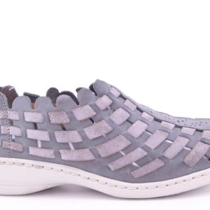 PANTOFI DAMA RIEKER PIELE NATURALA RIEK 413V8 /GRI -