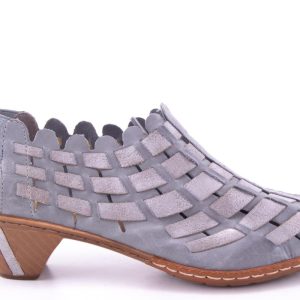 PANTOFI DAMA RIEKER PIELE NATURALA RIEK 46778 /GRI -