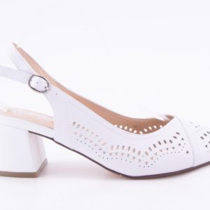 PANTOFI DAMA RIEKER PIELE NATURALA RIEK 49175 /ALB -