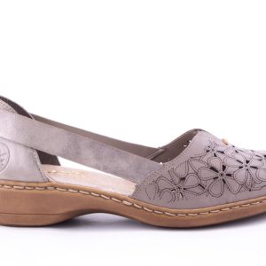 PANTOFI DAMA RIEKER PIELE NATURALA RIEK 41356 /BEJ -