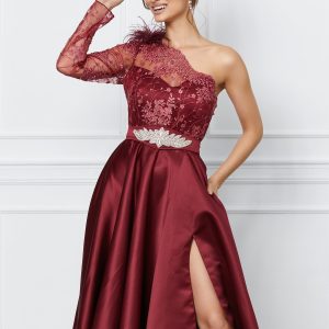 RochieMBGbordocudantelalabust-1033908-832548-4.jpeg Rochie MBG bordo cu dantela la bust