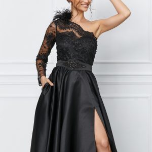 RochieMBGneagracudantelalabust-1033956-832533-4.jpeg Rochie MBG neagra cu dantela la bust