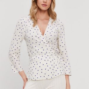 SS21-BDD01K_01X_F1.jpg Samsoe Samsoe Bluză femei, culoarea crem, modelator