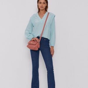 SS21-BDD0BB_60X_F1.jpg Sisley Bluză femei, culoarea turcoaz, material neted