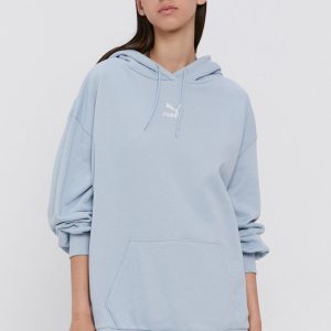 Puma Hanorac de bumbac 530412 femei, material neted