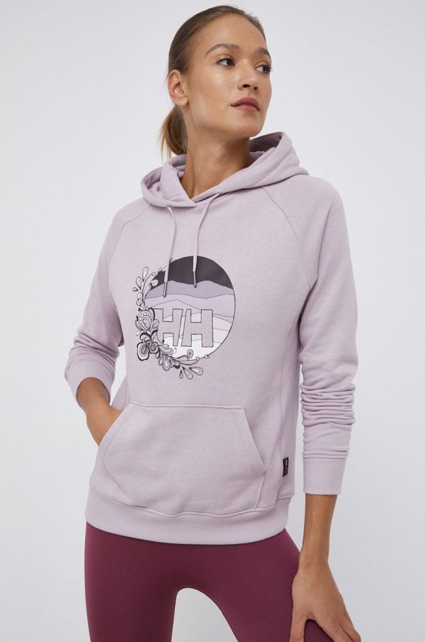 SS21-BLD0RC_39X_F1.jpg Helly Hansen Bluză femei, culoarea roz, cu imprimeu