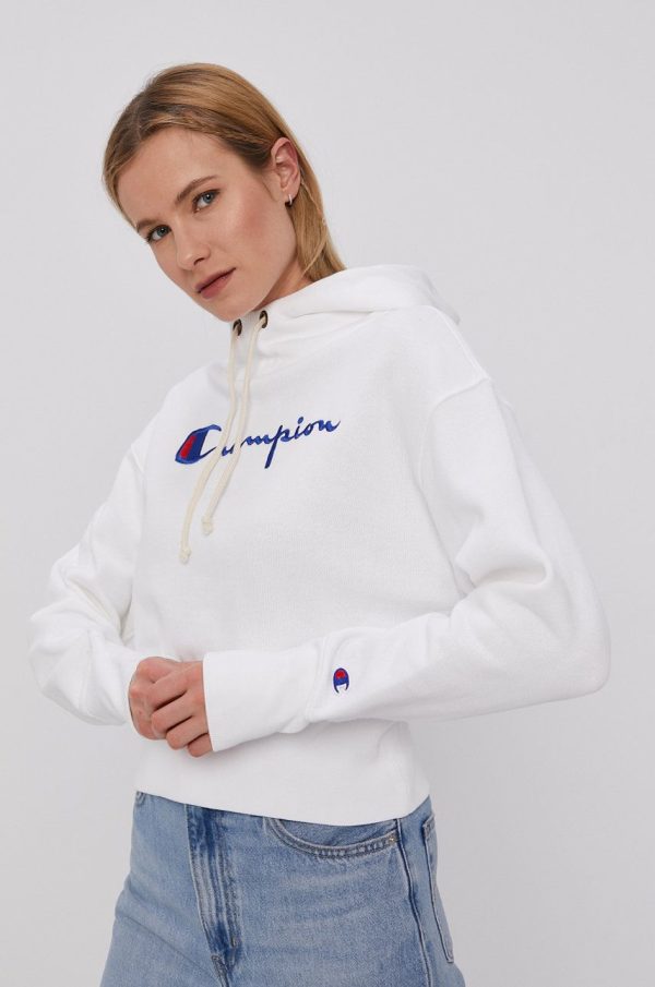 Champion Bluză 112552 femei, culoarea alb, cu imprimeu