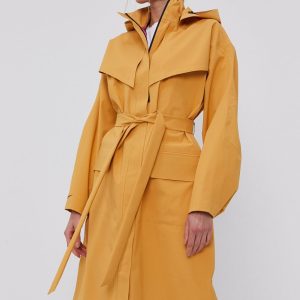 SS21-KUD08U_11X_F1.jpg Nike Sportswear Geacă femei, culoarea galben, de tranzitie, oversize