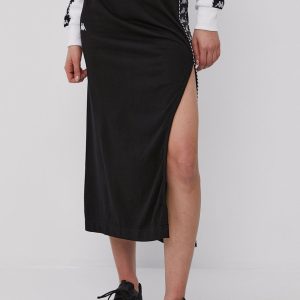 SS21-SDD0C7_99X_F1.jpg Kappa Fustă culoarea negru, midi, model drept