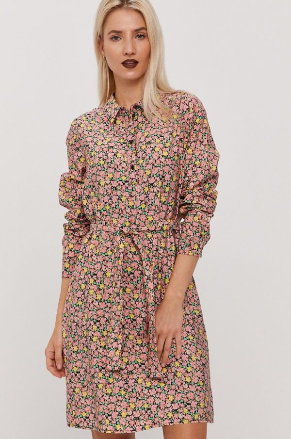 Vero Moda Rochie culoarea roz, mini, evazata