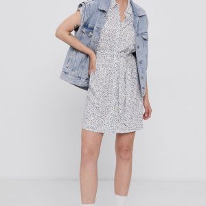 SS21-SUD1UP_00X_F1.jpg Vero Moda Rochie culoarea alb, midi, model drept