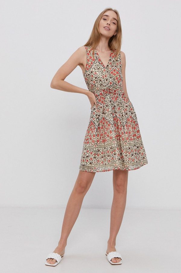 Vero Moda Rochie culoarea portocaliu, mini, evazata