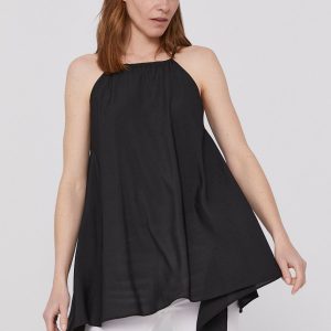 SS21-TSD0L3_99X_F1.jpg Dkny Bluză femei, culoarea negru, material neted