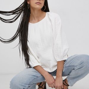 SS22-BDD044_00X_F1.jpg Levi's Bluză femei, culoarea alb, material neted