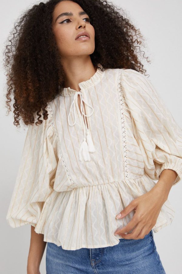SS22-BDD045_08X_F1.jpg Y.A.S bluza femei, culoarea bej, modelator