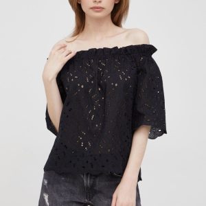 Pennyblack bluza femei, culoarea negru, neted