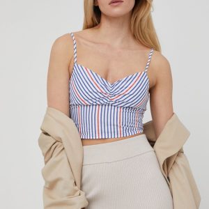 SS22-BDD0A6_MLC_F1.jpg Pepe Jeans bluza din bumbac June femei, in dungi