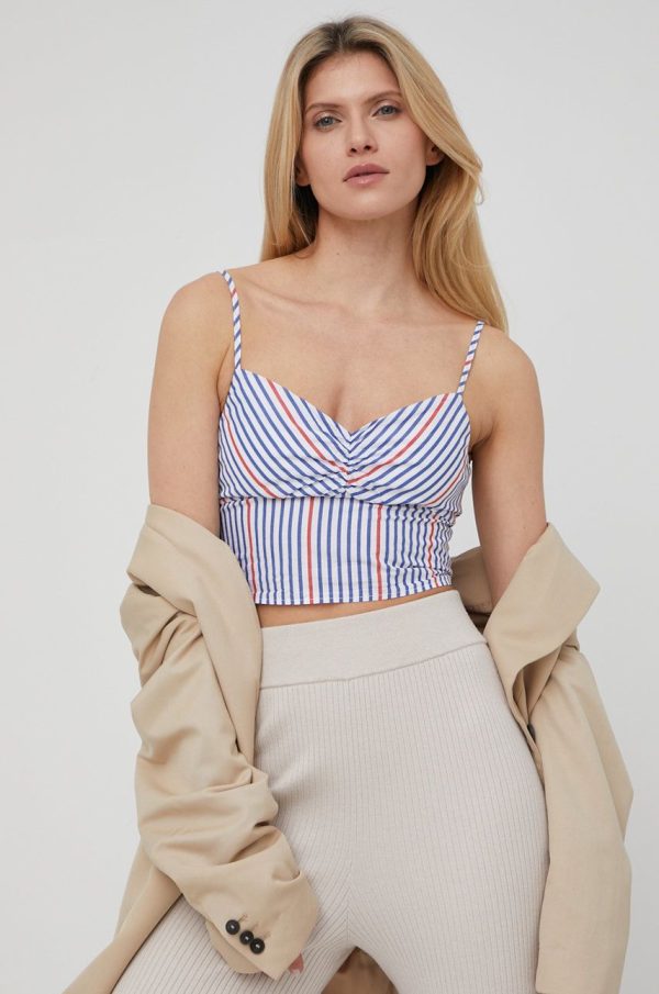 SS22-BDD0A6_MLC_F1.jpg Pepe Jeans bluza din bumbac June femei, in dungi