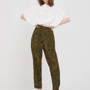 SS22-BDD0BT_00X_F1.jpg Sisley bluza din in femei, culoarea alb, neted