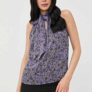 SS22-BDD0D3_04X_F1.jpg Morgan bluza femei, culoarea violet, modelator