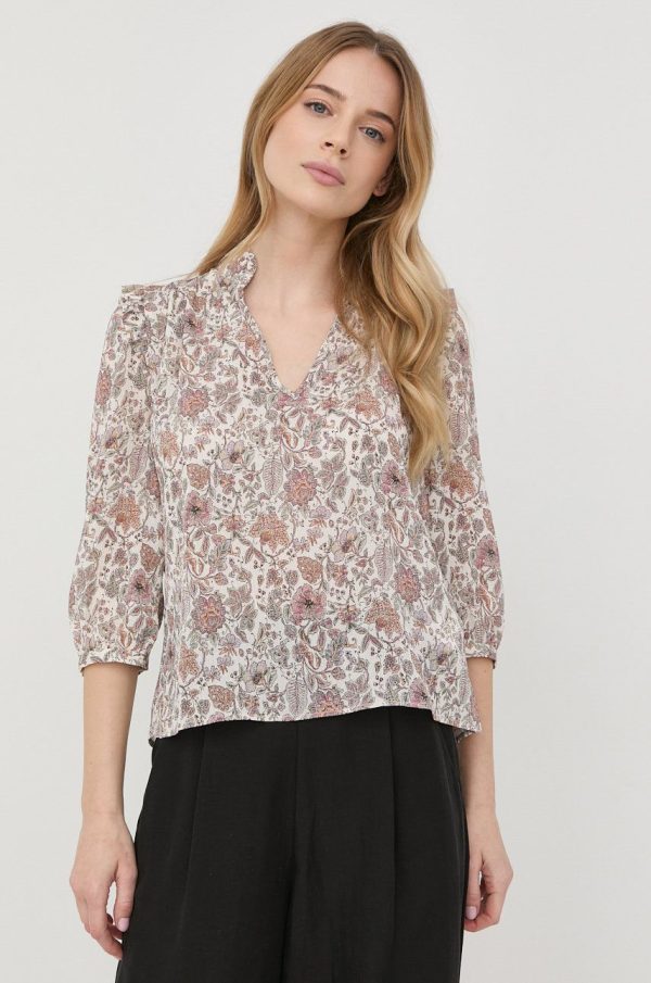 Morgan bluza femei, culoarea bej, modelator