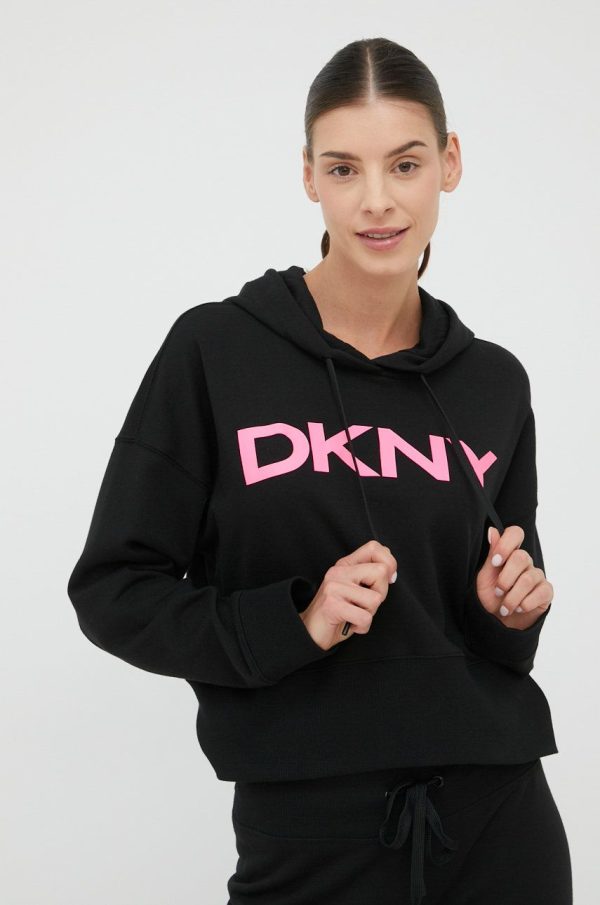SS22-BLD00F_99B_F1.jpg Dkny bluza femei, culoarea negru, cu imprimeu