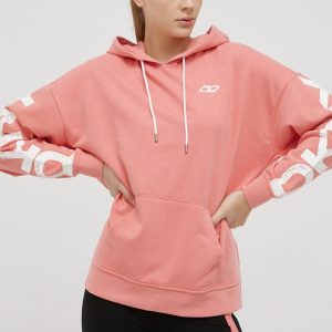 Dkny bluza femei, culoarea roz, cu imprimeu