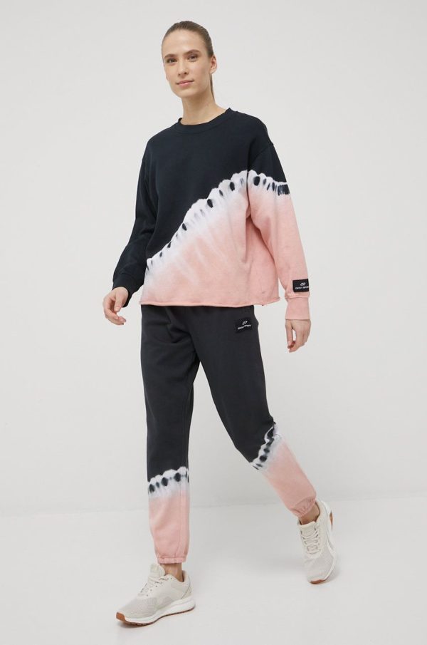 Dkny hanorac de bumbac femei, culoarea roz, modelator