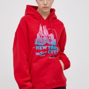 SS22-BLD0BA_33X_F1.jpg Superdry Bluză femei, culoarea rosu, cu imprimeu
