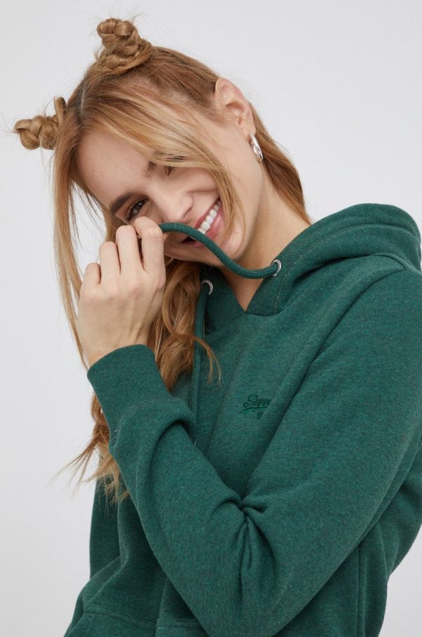 SS22-BLD0BI_79X_F1.jpg Superdry Bluză femei, culoarea verde, melanj