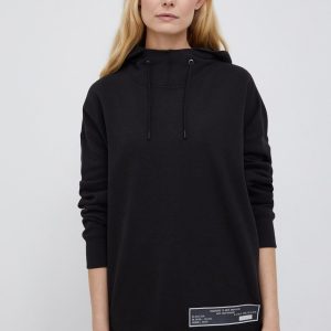 SS22-BLD0BO_99X_F1.jpg G-Star Raw Hanorac de bumbac femei, culoarea negru, material neted