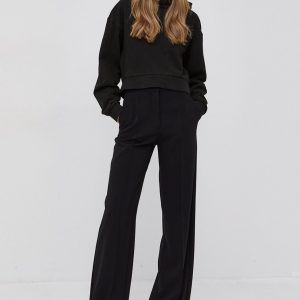SS22-BLD0C5_99X_F1.jpg Young Poets Society Hanorac de bumbac Jola femei, culoarea negru, material neted