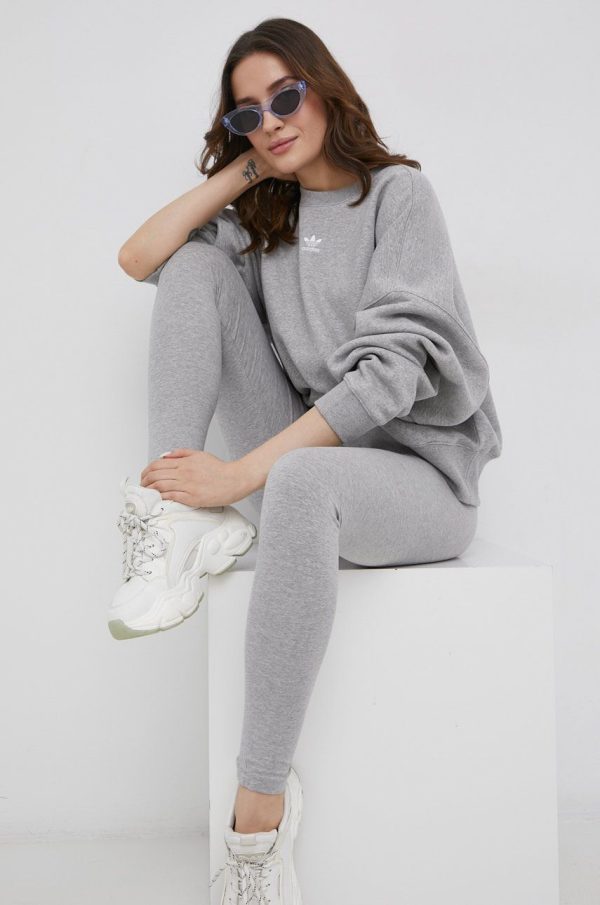 SS22-BLD0GP_09X_F1.jpg adidas Originals bluza Adicolor HF7478 femei, culoarea gri, melanj