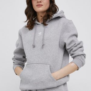 adidas Originals bluza Adicolor HF7504 femei, culoarea gri, melanj