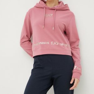 SS22-BLD0LH_38X_F1.jpg EA7 Emporio Armani bluza femei, culoarea roz, cu imprimeu