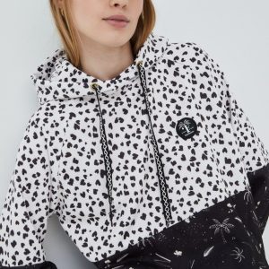 Femi Stories bluza femei, culoarea negru, modelator